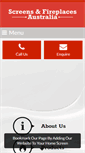 Mobile Screenshot of firescreens.com.au