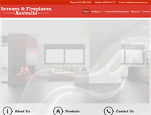 Tablet Screenshot of firescreens.com.au